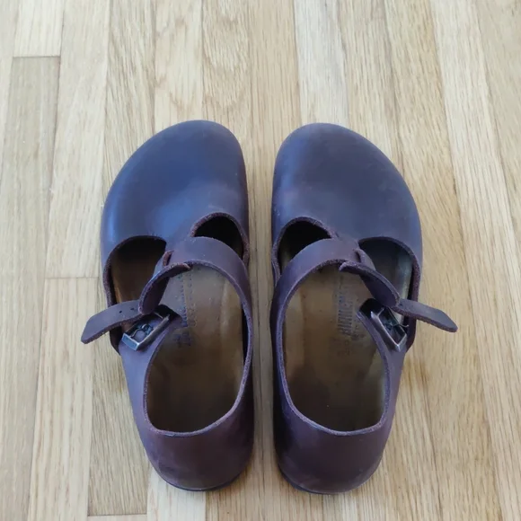 Birkenstock Brown Leather Paris Mary Jane RARE!!! - Picture 1 of 9